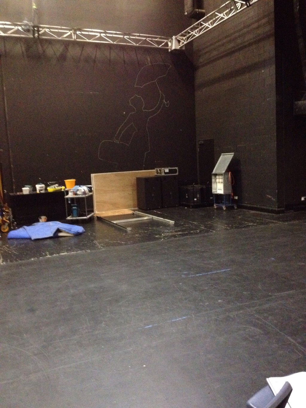 The things you find backstage…